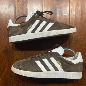 Adidas Gazelle Brown Suede Low Top Shoes Size 8